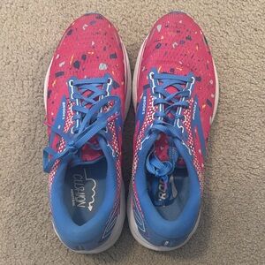 Brooks Ghost 14 Pink and Blue Running Shoes